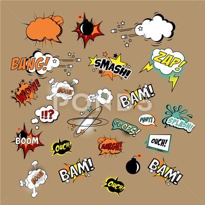 Comics Sound Effects and Explosions. Vector Illustartion Stock Illustration #AD ,#Effects#Explosions#Comics#Sound Comic Boom Effect, Comics Sound Effects, Webtoon Sound Effects, Cartoon Sound Effects, Comic Sound Effects, Sketch Comic, Notes Ideas, Comic Book Style, Whiplash