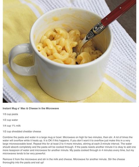 Mac And Cheese Mug, Mac And Cheese Microwave, Easy Mac And Cheese Recipe, Easy Mac N Cheese Recipe, Mac And Cheese Cups, Mug Recipe, Kraft Dinner, Easy Mac And Cheese, Making Mac And Cheese