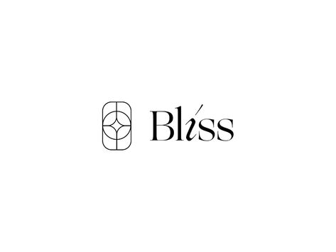 Bliss by younique on Dribbble Bliss Logo Design, Bliss Logo, Perfume Logo, Wellness Yoga, Wedding Dress Store, Salon Ideas, Brand Guide, Elegant Logo, Premade Logo Design