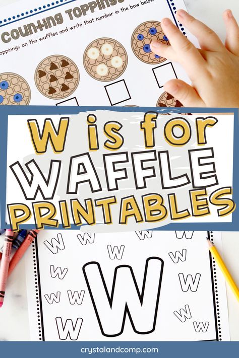 Teacher Classroom Supplies, Waffle Day, How To Make Waffles, Kids Craft Supplies, Early Learning Activities, Library Activities, Coloring Page Printable, Pre K Activities, Letter Of The Week