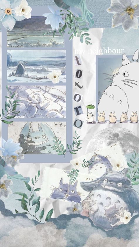 #studioghibli #ghibliaesthetic #ghibli #myneighbourtotoro #aesthetic #ghiblimovies #blue #anime #animeaesthetic My Neighbour Totoro, Blue And White Wallpaper, Baby Blue Wallpaper, Cute Blue Wallpaper, Cocoppa Wallpaper, Iphone Wallpaper Kawaii, Blue Wallpaper Iphone, Blue Anime, Soft Wallpaper