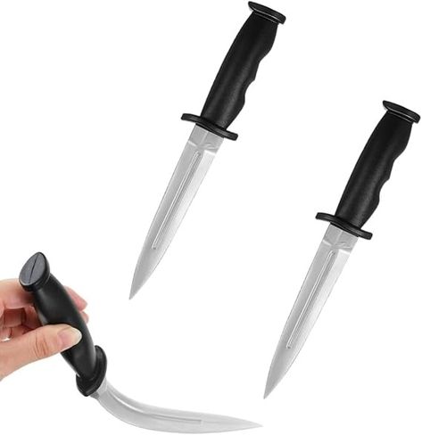 Amazon.com : JLEivvi 2 PCS Rubber Martial Art Training Knife Rubber Training Weapon Toy Knife Fake Rubber Knife Practice Knife for Martial Art Training : Sports & Outdoors Fake Knife, Toy Knife, Martial Art, Halloween Inspo, Martial Arts, Collage, Sports, Halloween, Pins