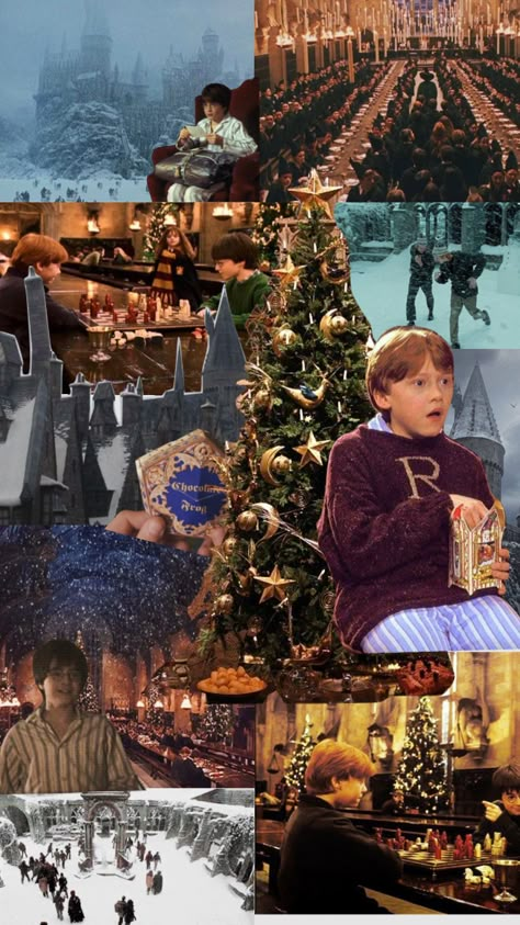 Harry Potter Winter Aesthetic, Christmas At Hogwarts Aesthetic, Hogwarts Christmas Aesthetic, Hogwarts At Christmas, Harry Potter Christmas Aesthetic Wallpaper, Winter At Hogwarts, Harry Potter Christmas Aesthetic, Hogwarts Winter, Hogwarts Books