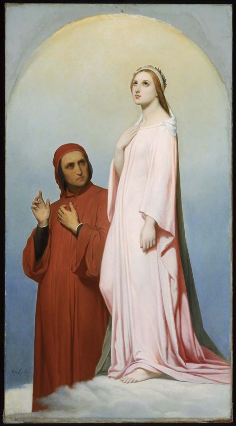 Ary Scheffer | Dante and Beatrice | Museum of Fine Arts, Boston Beatrice Dante, Dante And Beatrice, Austin Osman Spare, Gabriels Inferno, Divina Commedia, August Sander, Alfred Stevens, Boston Museums, Dantes Inferno