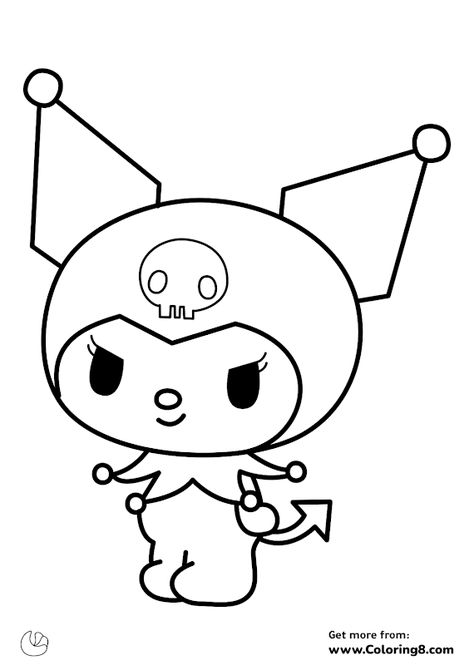 Kumori coloring page Hello Kitty Colouring, Coloring Hello Kitty, Coloring Pages Sanrio, Hello Kitty Coloring Pages, Kitty Videos, Kitty Coloring Pages, Starbucks Wallpaper, Monster Truck Coloring Pages, Hello Kitty Imagenes