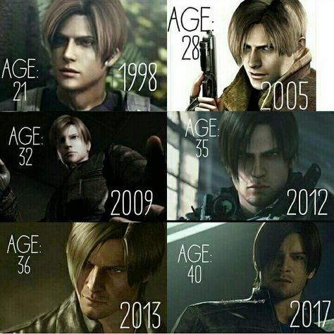 Leon Scott Kennedy. Still hot at age 40. Hehe. All Resident Evil Games, Mr X Resident Evil 2, Resident Evil 6 Leon, Aeon Resident Evil, Resident Evil 2 Leon, Resident Evil 4 Leon, Tifa Ff7 Remake, Resident Evil 1, Leon Resident Evil