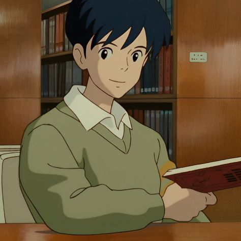 𝒘𝒉𝒊𝒔𝒑𝒆𝒓 𝒐𝒇 𝒕𝒉𝒆 𝒉𝒆𝒂𝒓𝒕 Seji Amasawa, Seiji Amasawa Icon, Whisper Of The Heart, Studio Ghibli Characters, Studio Ghibli Movies, Studio Ghibli Art, Ghibli Movies, Ghibli Art, Japanese Animation