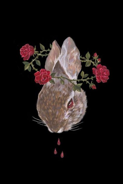 Arte Grunge, Painting Gouache, Ethereal Art, Gouache Painting, Surreal Art, Horror Art, Bunny Rabbit, Pretty Art, Dark Art