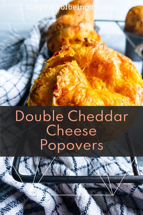 Cheese Popovers Recipes, Cheesy Popovers, Cheddar Popovers, Popover Recipes, Popovers Recipes, Cheese Popovers, Pop Overs, Rolls Bread, Savory Bread Recipe