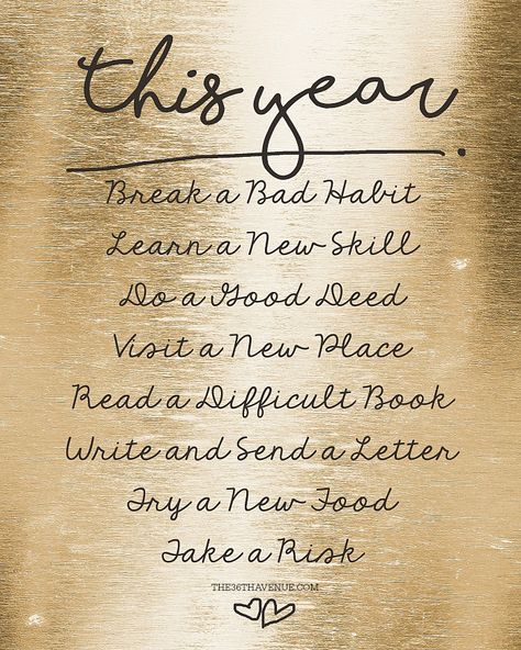 New Years Resolution Printable... PINT IT NOW AND PRINT IT LATER! New Year Resolution, Motivation Poster, Year Quotes, New Year New Me, Silvester Party, Quotes About New Year, Diy Spring, Learn A New Skill, New Year Wishes