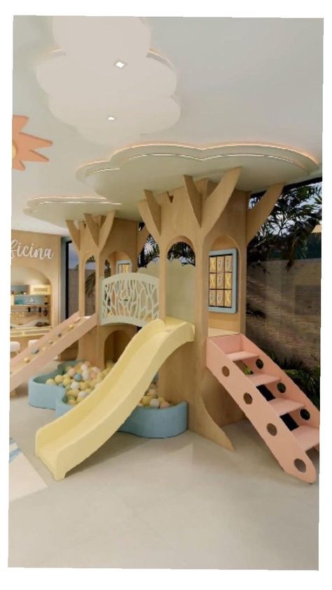 Daycare Room Design, Indoor Playground Design, Indoor Playroom, Daycare Design, Baby Playroom, Kids Cafe, Kids Indoor Playground, Kids Playroom Decor, Modern Kids Room