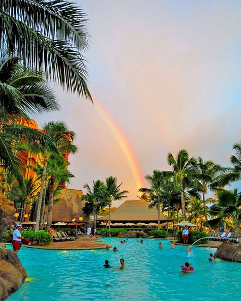 Aulani Wedding, Disney Resort Hawaii, Disney Aulani Resort, Hawaiian Rainbow, Disney Hawaii, Hawaii Rainbow, Wedding Nautical, Tropical Weddings, Hawaiian Resorts