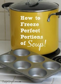 How to Freeze Perfect Portions of Soup Packable Meals, Freeze Veggies, Freeze Soup, Diy Condiments, Crispy Oven Fried Chicken, Freezing Food, Preserving Foods, Freezer Food, Freezer Recipes