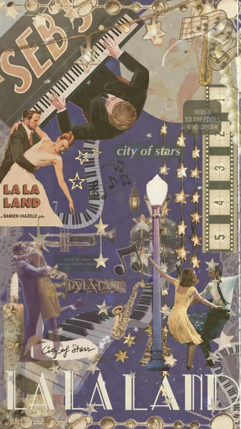 #lalaland #jazz #emmastone #ryangosling Ryan Gosling La La Land, La La Land Aesthetic, Vanessa Core, Jazz Quotes, Land Aesthetic, To The Fools Who Dream, My Comfort Movies, Cool Collages, Art Folio