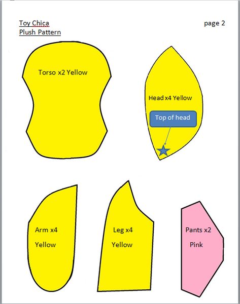 Fnaf Sewing Patterns, Fnaf Pattern, Fnaf Toy Chica, Chica Plush, Bonnie Plush, Chica The Chicken, Fnaf Bonnie, Fnaf Crafts, Dark Deception