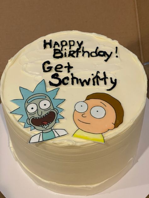 Rick And Morty Birthday Party Theme, Rick And Morty Cake, Rick And Morty Party, Rick And Morty Birthday, Rick And Morty Birthday Party Ideas, Rick And Morty Cake Ideas, Birthday Cake For Him, Rick Y Morty, 14th Birthday