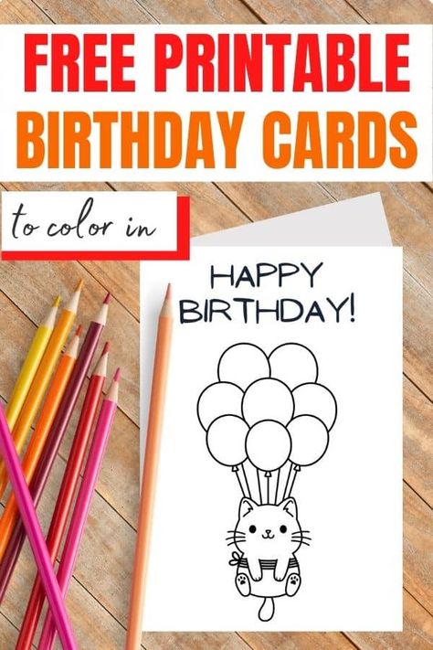 Birthday Card Ideas For Students, Colouring Birthday Card Printable, Free Printable Birthday Cards For Grandma, How To Make Easy Birthday Cards, Teacher Birthday Card Printable, Coloring Birthday Cards Printable, Happy Birthday Coloring Card, Happy Birthday Card For Teacher From Students, Free Printable Birthday Cards To Color