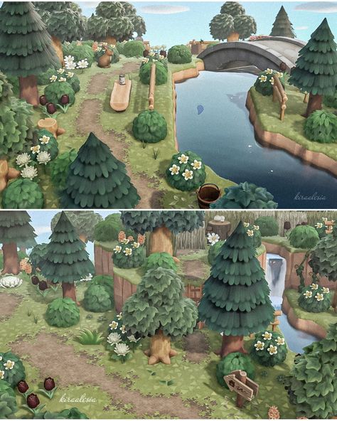 Woodland Animal Crossing Island, Acne Forestcore, Animal Crossing Island Layout Map, Fairycore Island, Rayla Dragon Prince, Cottagecore Animal Crossing, Forest Designs, Acnh Cottagecore, Forest Core