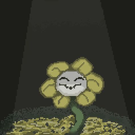 App used-aseprite #undertale #flowey #undertalefanart #pixelart Flowey Undertale Pfp, Flowey Undertale Fanart, Flowey Fanart, Undertale Pixel Art, Undertale Flowey, Flowey The Flower, Yellow Aesthetics, Undertale Yellow, Undertale Game