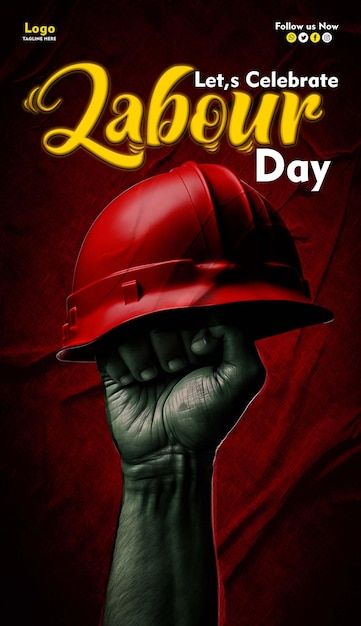 PSD psd happy labor day poster design wi... | Premium Psd #Freepik #psd Labor Day Poster Design, Labour Day Poster, Labor Day Poster, Sports Templates, Logo Psd, Technology Icon, Psd Template Free, Background Remover, Happy Labor Day