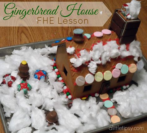 Gingerbread Family Home Evening Lesson - A Little Tipsy Easy Gingerbread House, Homemade Rootbeer, First Grade Parade, Classroom Kindergarten, Family Home Evening Lessons, Environmental Print, Easy Homemade Gifts, Fhe Lessons, Mini Candy Canes