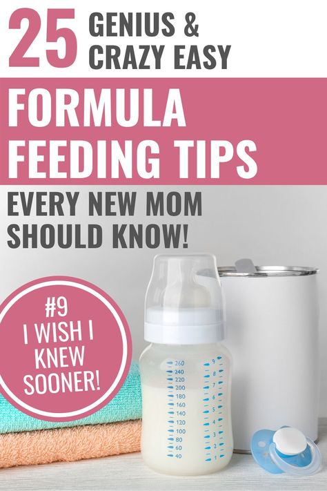 25 Genius and crazy easy formula feeding tips and hacks every new mom should know! #formulafeeding #bottlefeeding Travel Formula Container, Formula Feeding Newborn, Newborn Formula, Products Recommendations, Formula Containers, Cluster Feeding, Formula Fed Babies, Newborn Bottles, 2 Month Old Baby