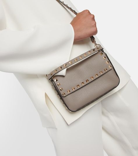 Valentino Garavani Bag, Valentino Rockstud, Fashion App, Valentino Garavani, Leather Shoulder Bag, Top Handle, Calf Leather, Bags Women, Crossbody Bag