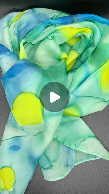 Alcohol Ink Creations by Debra Jason on Instagram: "Take a quick peek as I paint a beautiful silk scarf with vibrant alcohol inks. Full process video is on my YouTube channel (link in bio) #handpaintedsilk #silkscarves #alcoholinkart #wearableart #fashionscarf #alcoholinkartist" Alcohol Ink Fabric Painting, Alcohol Ink Silk Scarf, Scarf Painting, Alcohol Ink Crafts, Silk Scarf Style, Silk Scarf Painting, Hand Painted Silk Scarf, Ink Clothes, Silk Art