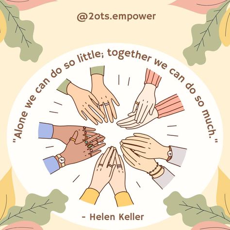 🌟 Together, We Achieve More 🌟 "Alone we can do so little; together we can do so much." — Helen Keller In the world of education and occupational therapy, collaboration is the key to unlocking potential. Whether it's supporting our students, empowering parents, or sharing resources with fellow educators, we believe in the power of working together. Let’s continue to lift each other up, share our strengths, and create a positive impact in the lives of those we serve. 💪✨ #Teamwork #Collabora... Unlocking Potential, Empowering Parents, Helen Keller, Occupational Therapy, Working Together, Together We Can, Teamwork, Parenting, Education