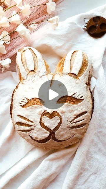 Easter Bunny Sourdough Bread, Easter Scoring Bread, Bunny Sourdough Bread, Easter Sourdough Bread Scoring, Bunny Sourdough, Easter Sourdough Scoring, Easter Sourdough Bread, Bunny Loaf, Scoring Patterns