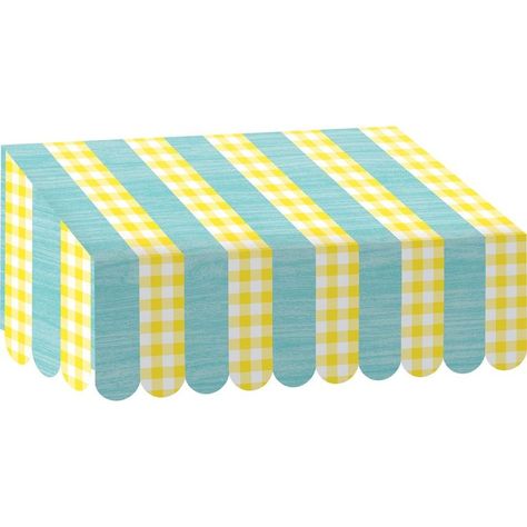 Give your classroom a glamorous makeover with this fancy Lemon Zest Awning. Mix and match your favorite patterns and colors to create the perfect themed classroom. Hang this sturdy awning over your bulletin boards and entryways, organize work areas, or make fun learning corners. Three reinforced notches on the back to hang easily. Measures 24"wide x 12½" tall. Teacher Created Resources is an educational publishing company founded by Mary Dupuy Smith, a classroom teacher. All of their produc 3rd Grade Classroom Themes, Lemon Decorating, Lemonade Party Theme, Lemon Classroom, Banner For Party, Lila Party, Best Educational Toys, Lemonade Party, 3rd Grade Classroom