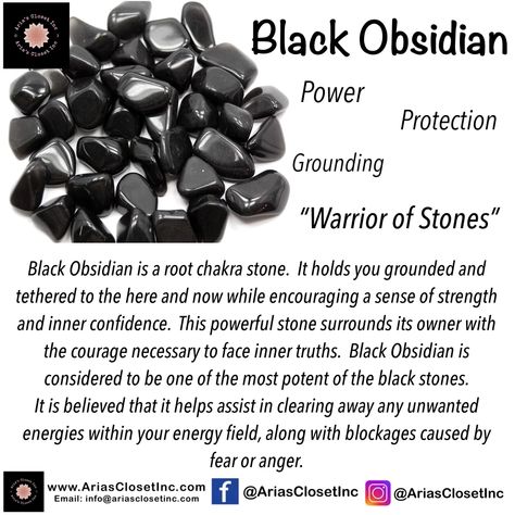 Find handmade Black Obsidian jewelry at my online boutique!! www.ariasclosetinc.com #ariasclosetinc Snowflake Obsidian Meaning, Obsidian Meaning, Black Obsidian Jewelry, Stone Meanings, Jar Necklace, Black Obsidian Necklace, Gemstones Chart, Root Chakra Stones, Obsidian Jewelry