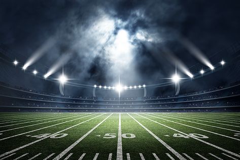 What Time Is, Football Field, 3d Rendering, Live Stream, Super Bowl, Football, Bowl, American Football