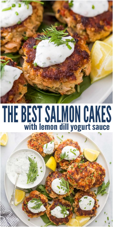 Salmon Patties With Dill Sauce, Thm Salmon Recipes, Quinoa Salmon Patties, The Best Salmon Patties, Dill Sauce For Salmon Patties, Easy Salmon Cakes Recipes, Gf Salmon Patties, Low Calorie Salmon Patties, Salmon Patties With Sauce