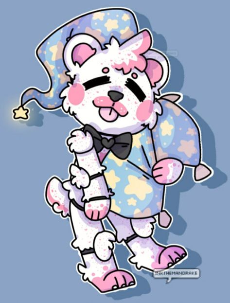 Funtime Freddy Fnaf Fanart, Fnaf Helpy Fanart, Helpy Fnaf Art, Helpy Fnaf Fanart, Helpy Fnaf, Molten Freddy, Fnaf Coloring Pages, Funtime Freddy, Fnaf 5