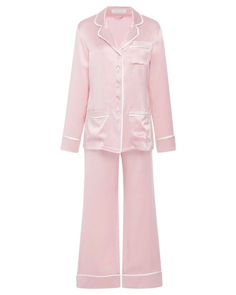 Shop Pajamas for Spring 2017 | InStyle.com Silk Pink Pj, Cute Pink Pyjamas, Pink Silk Pyjamas, Silk Pajamas Pink, Silk Pink Pajamas, Victoria Secret Silk Pajamas, Pink Silk Pjs, Pajamas Polyvore, Silk Pijamas