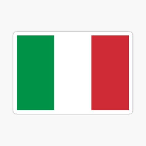 Flag Of Italy, Italy Flag, Italian Flag, Flag Sticker, Patriotic Gifts, Preschool Art, National Flag, Flag Design, Italy Travel