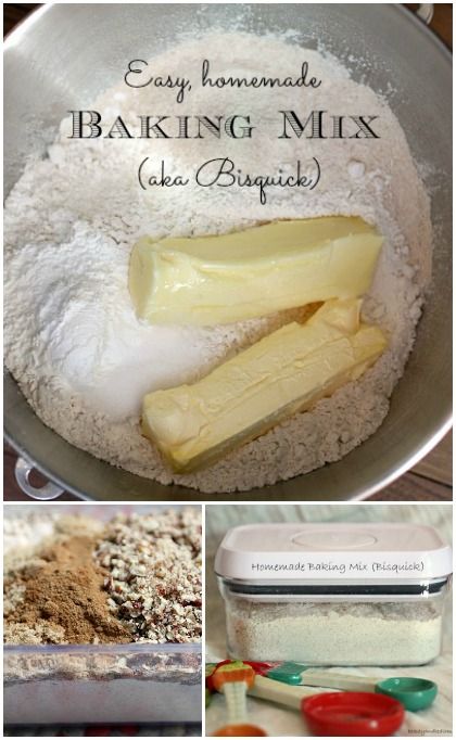 It's so easy to whip up this Homemade Bisquick Baking Mix in bulk. Then I have hot, easy breakfasts ready all week long. Love this recipe. SO many options. Bisquick Recipe, Homemade Bisquick, Easy Breakfasts, Homemade Baking, Quick Cake, Homemade Dumplings, Homemade Mixes, Bisquick Recipes, Homemade Seasonings