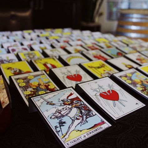 Tarot Card Place Cards, The Ace Of Cups, Styles Of Weddings, Ace Of Cups, Wedding Boards, Seating Cards, Moody Wedding, Seating Plan, Halloween Wedding