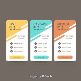 Pricing table Vectors, Photos and PSD files | Free Download Price List Ideas, Price Table, Price Tag Design, Price List Design, Pricing Templates, Banner Design Layout, Sale Template, Desain Buklet, Best Banner