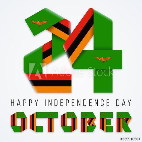 October 24, Independence Day of Zambia congratulatory design with zambian flag colors. Vector illustration. #AD , #Day, #Zambia, #congratulatory, #October, #Independence Zambia Independence Day, Zambian Flag, Cheetah Pictures, Simple Flyer, Happy Independence, Happy Independence Day, Flag Colors, Zambia, Flyer Design