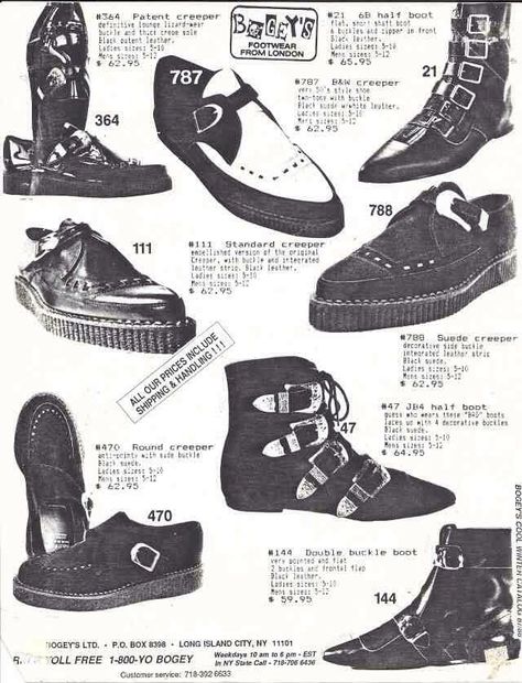 . 80s Goth Shoes, Brothel Creepers, Steel Toed Boots, 80s Boots, 80s Shoes, Pointy Boots, Gothic Mode, 80s Goth, 80s Punk