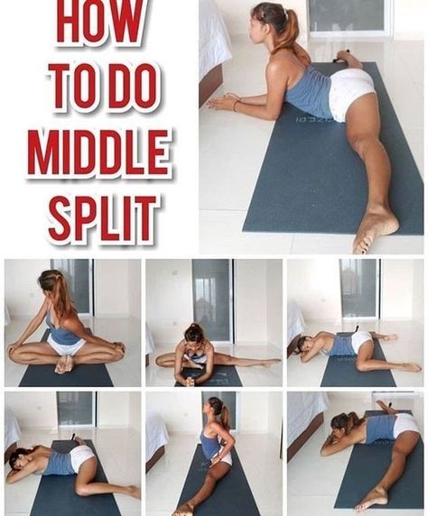 Middle Splits, Latihan Yoga, Yoga Posen, Yoga Iyengar, Trening Fitness, Easy Yoga Workouts, Yoga Exercises, Formda Kal, Yoga Photography