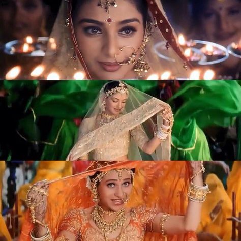 Karisma Kapoor, Tabu and Sonali Bendre in Hum Saath Saath Hain Hum Saath Saath Hain Outfits, Hum Saath Saath Hain, Genius Movie, 90s Bollywood Fashion, Sonali Bendre, Bollywood Aesthetic, 90s Bollywood Aesthetic, Bollywood Bridal, Bollywood Funny