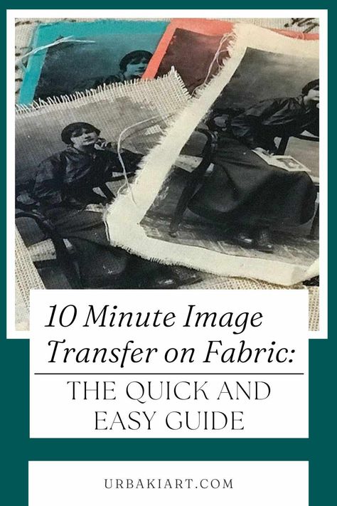 10 Minute Image Transfer on Fabric: The Quick and Easy Guide – Urbaki Art Photos On Fabric How To Put, Ink Printing On Fabric, How To Transfer Printed Image To Canvas, Transfer Images To Fabric, Fabric Transfer Paper, Transfer Photos To Fabric, Linen Crafts Diy Projects, How To Transfer Photos To Fabric, Diy Photo Transfer To Fabric