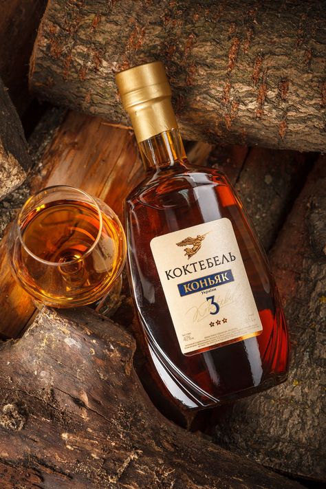 Koktebel Brandy Bottle and Label Design - World Brand Design Society Brandy Bottle, Alcohol Packaging, Glass Photography, Consumer Packaging, Whisky Bottle, Alcohol Bottles, Cigars And Whiskey, New Packaging, Macallan Whiskey Bottle