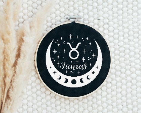 Colour Guide, Zodiac Star Signs, Taurus Zodiac, Leo Zodiac, Stitching Art, Star Sign, Cross Stitch Art, Star Signs, Cross Stitch Pattern