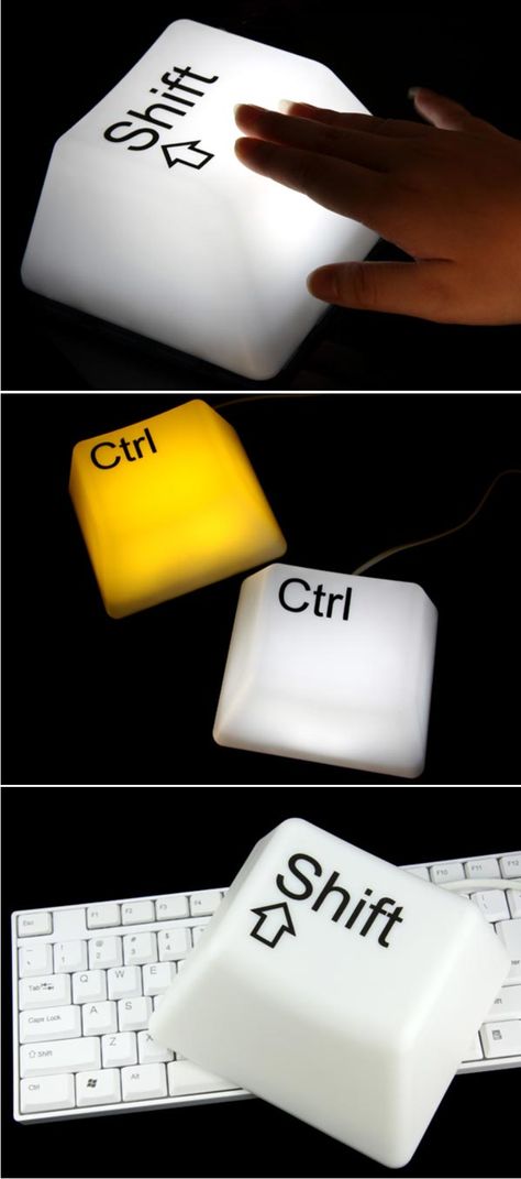 CTRL And Shift Key Lamps Unique Keyboards, Fun Desk, Gadgets For Men, Shift Key, Cool Gadgets For Men, Keyboard Keys, East Africa, Desk Lamps, Cool Gadgets