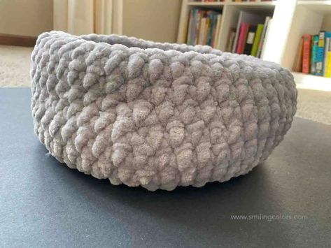 Size 7 Jumbo Yarn Projects, Jumbo Yarn Projects Crochet, Big Yarn Crochet Ideas, Jumbo 7 Yarn Crochet Patterns, Large Crochet Basket Pattern Free, Jumbo Yarn Projects, Yarn Projects Crochet, Crochet Basket Pattern Free, Yarn Basket