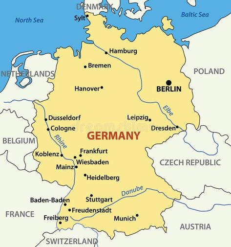 Germany Illustration, Simon Wiesenthal, Map Of Germany, Germany Travel Destinations, Belgium Germany, Germany Map, German Language Learning, Jewish History, Country Maps